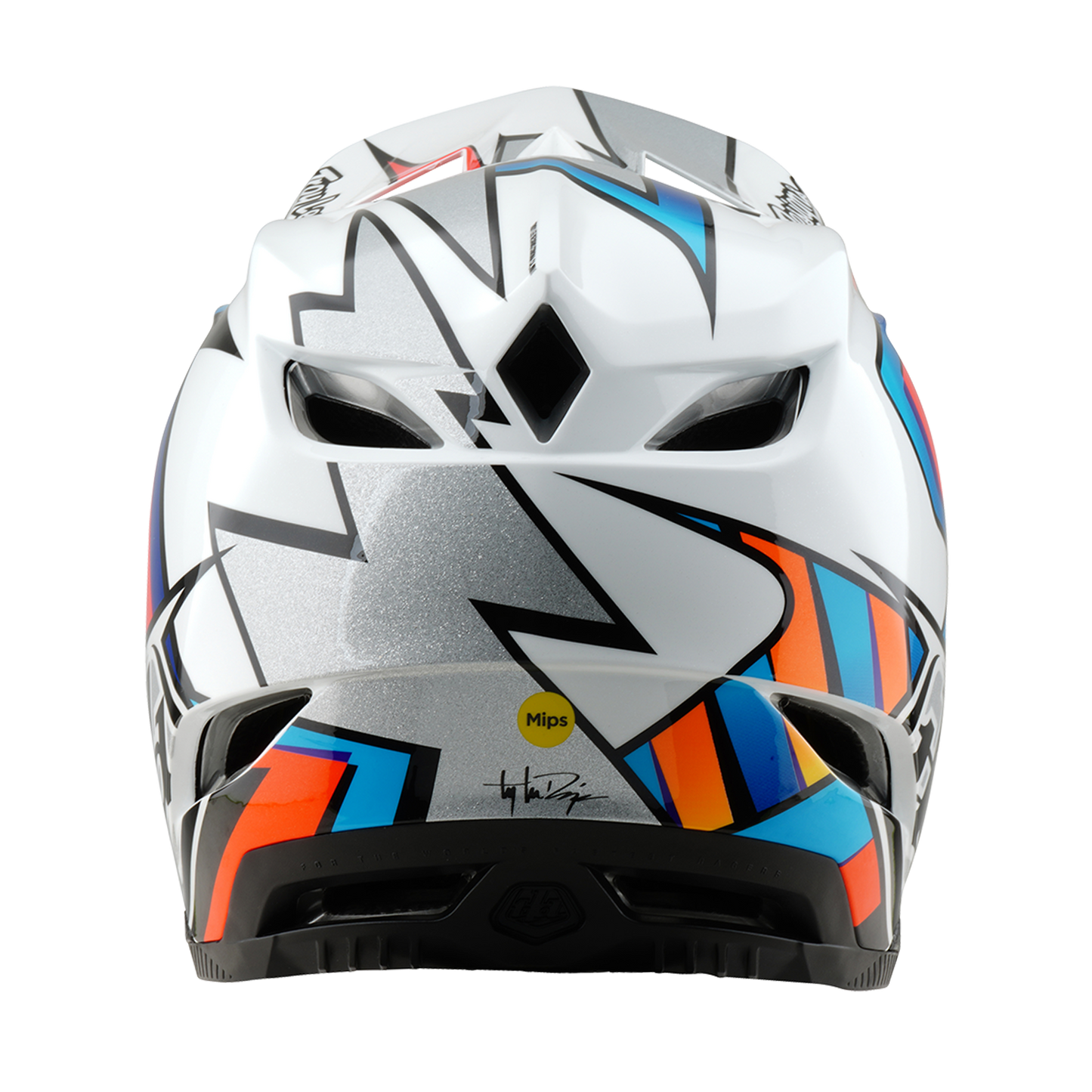 MTB helmet TROY LEE DESIGNS D4 COMPOSITE FRAMES White/Grey 2025