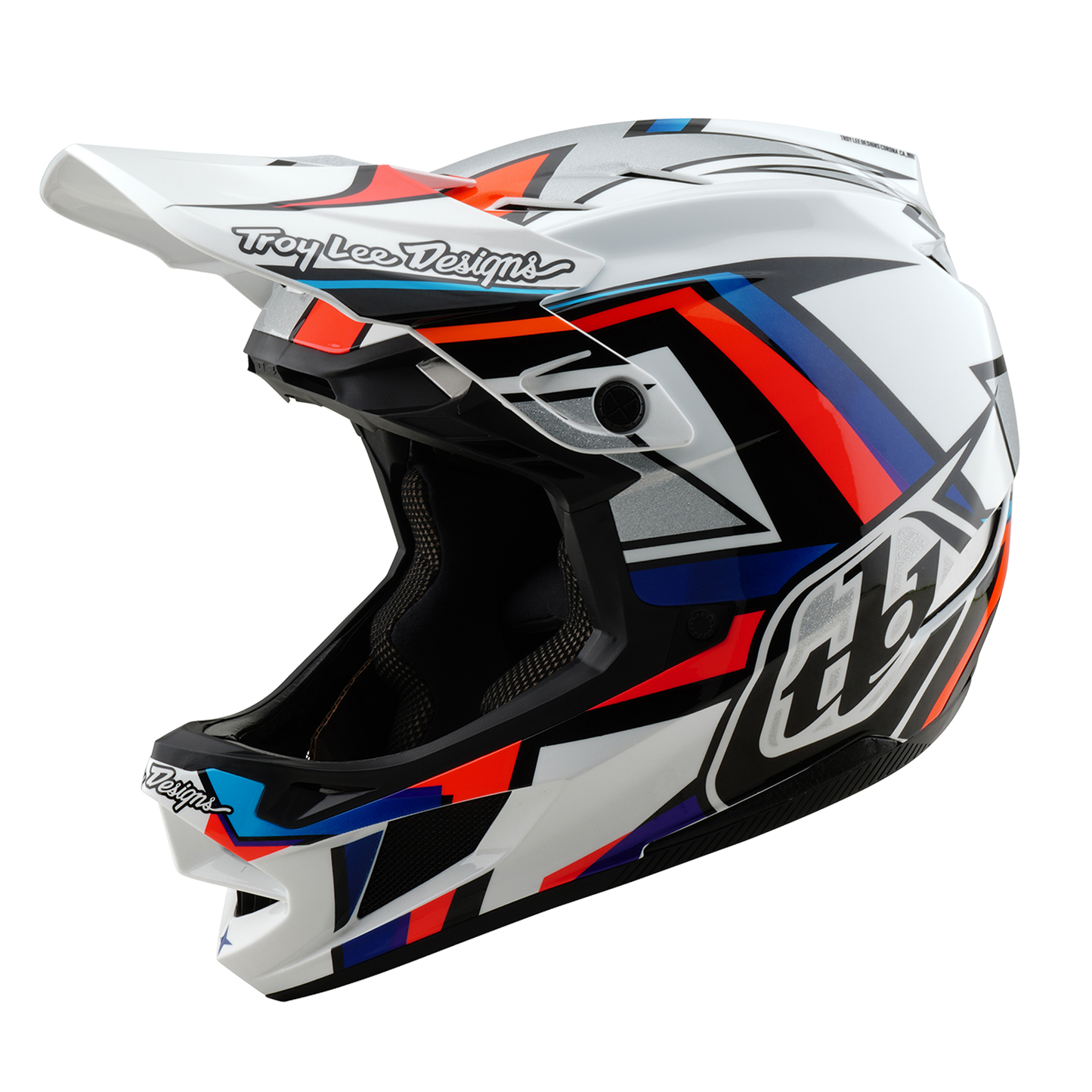 MTB helmet TROY LEE DESIGNS D4 COMPOSITE FRAMES White/Grey 2025