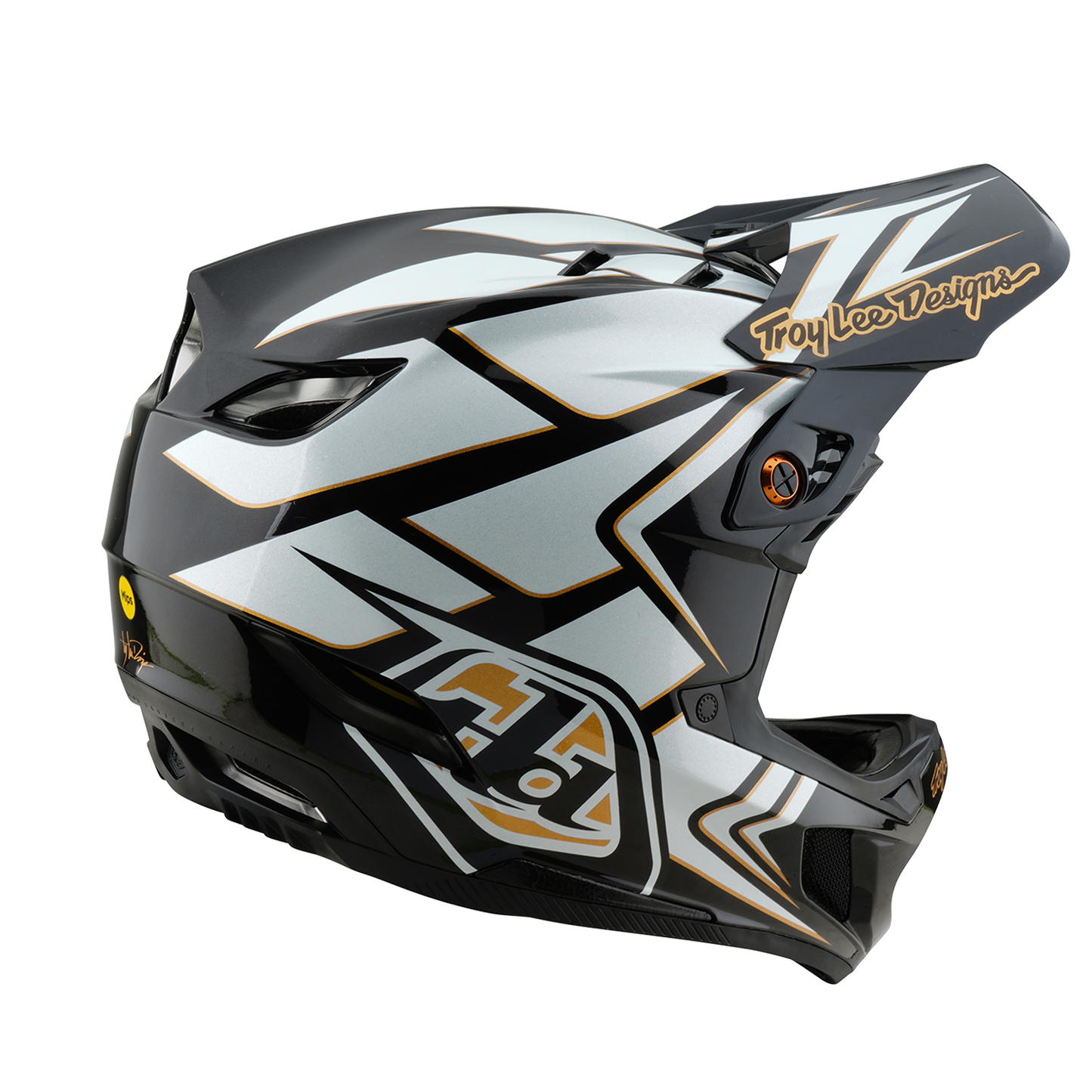 MTB Helmet TROY LEE DESIGNS D4 COMPOSITE MIPS GHOSTWING White