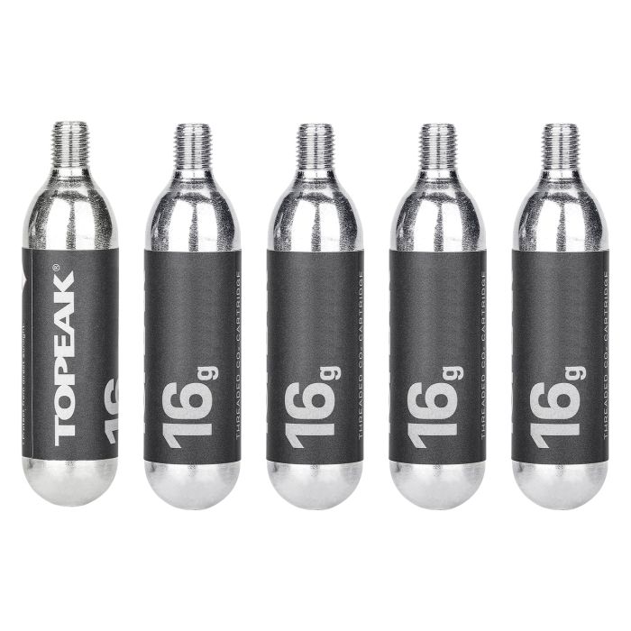 TOPEAK CO2 cartridges Threaded 16g (5 pieces)