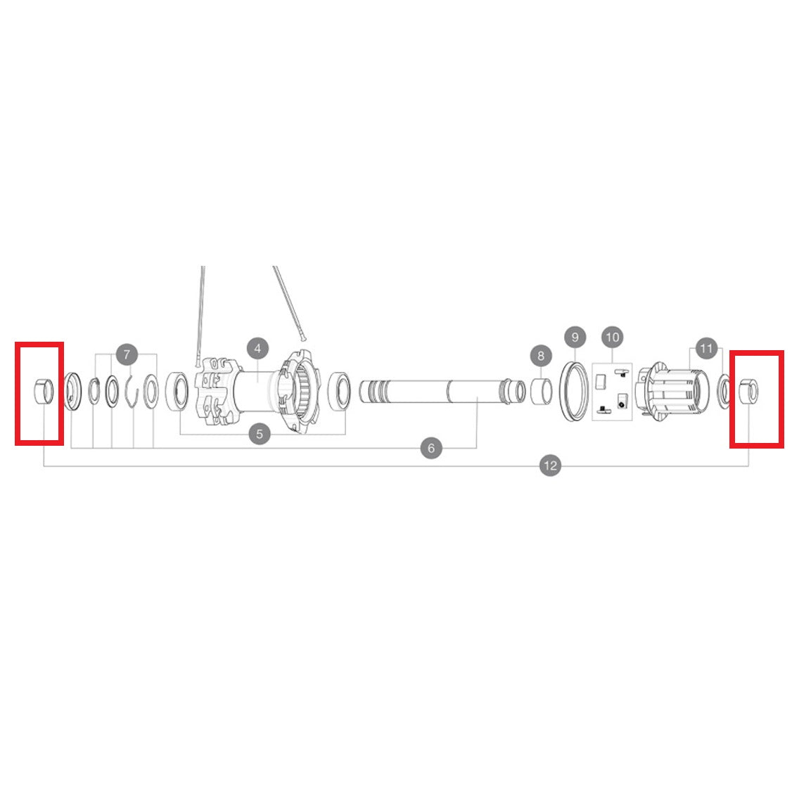 MAVIC YELL BOOST 148MM SELF-ADJUSTING REAR AXLE MOUNT