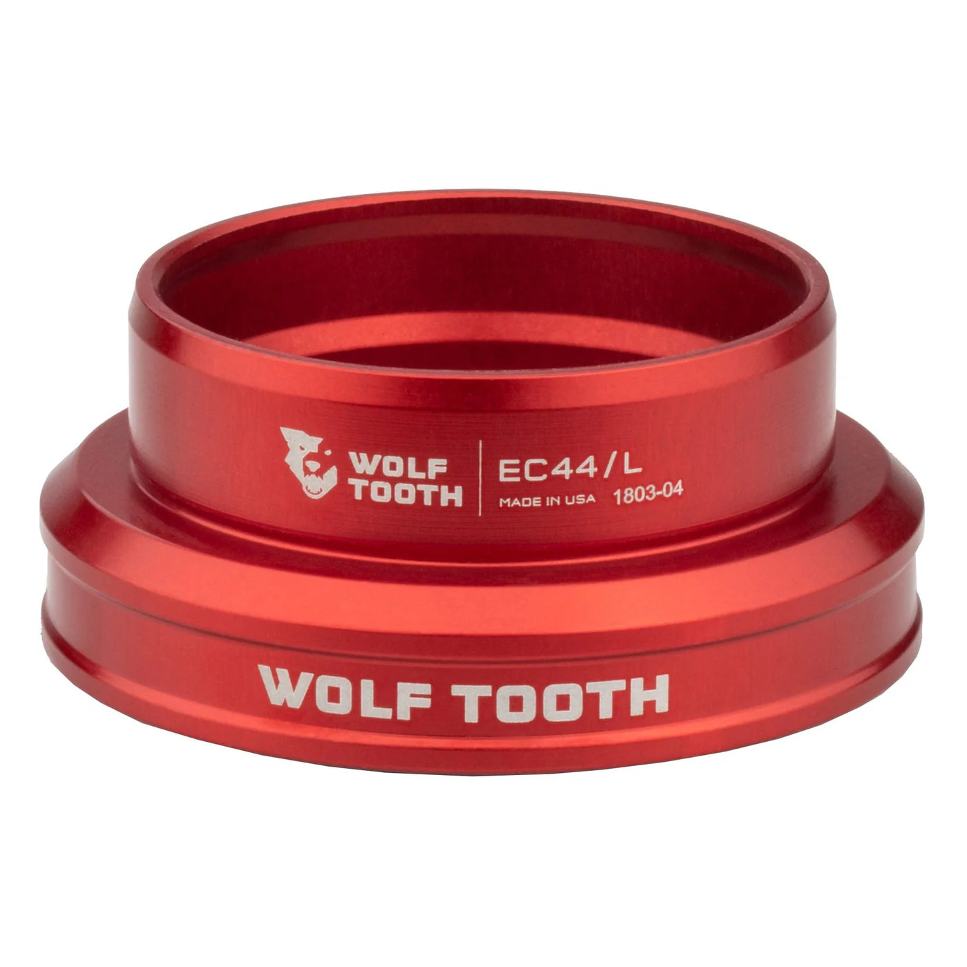 Low-Profile Head Cup for WOLF TOOTH PREMIUM 1.5" EC44 External Headset, Red