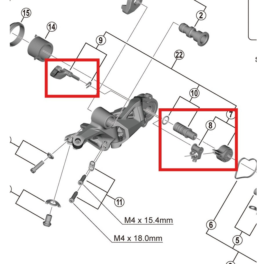 SHIMANO RD-M9100-GS Clevis Stabilizer Kit