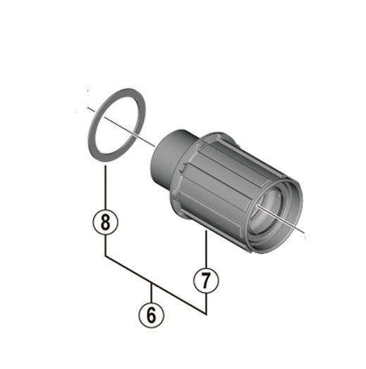 Freewheel body SHIMANO FH-RS470/171 Type Shimano HG