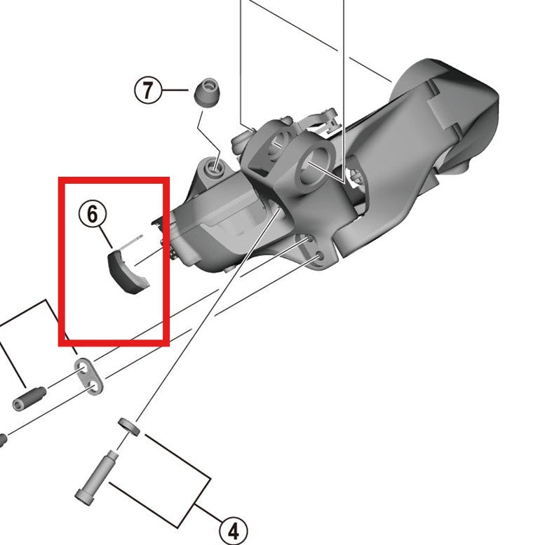 SHIMANO RD-R9250 charging port cover