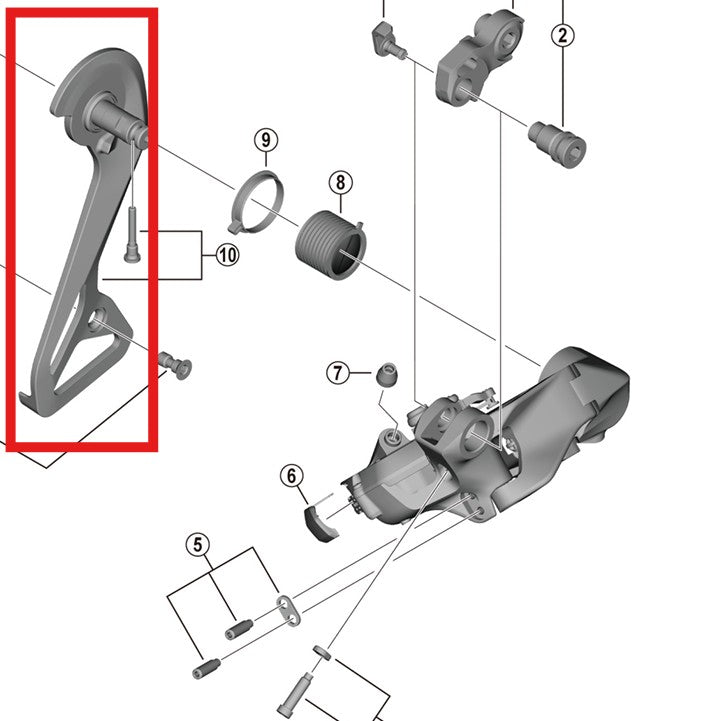 SHIMANO RD-R9250 Ext Clevis & Mounting Screws