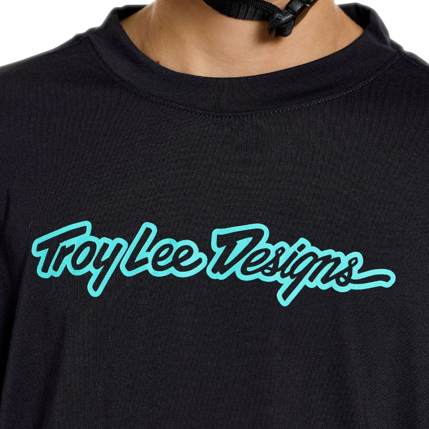 TROY LEE DESIGNS SKYLINE RIDE SIGNATURE Junior Short Sleeve Jersey Black/Turquoise