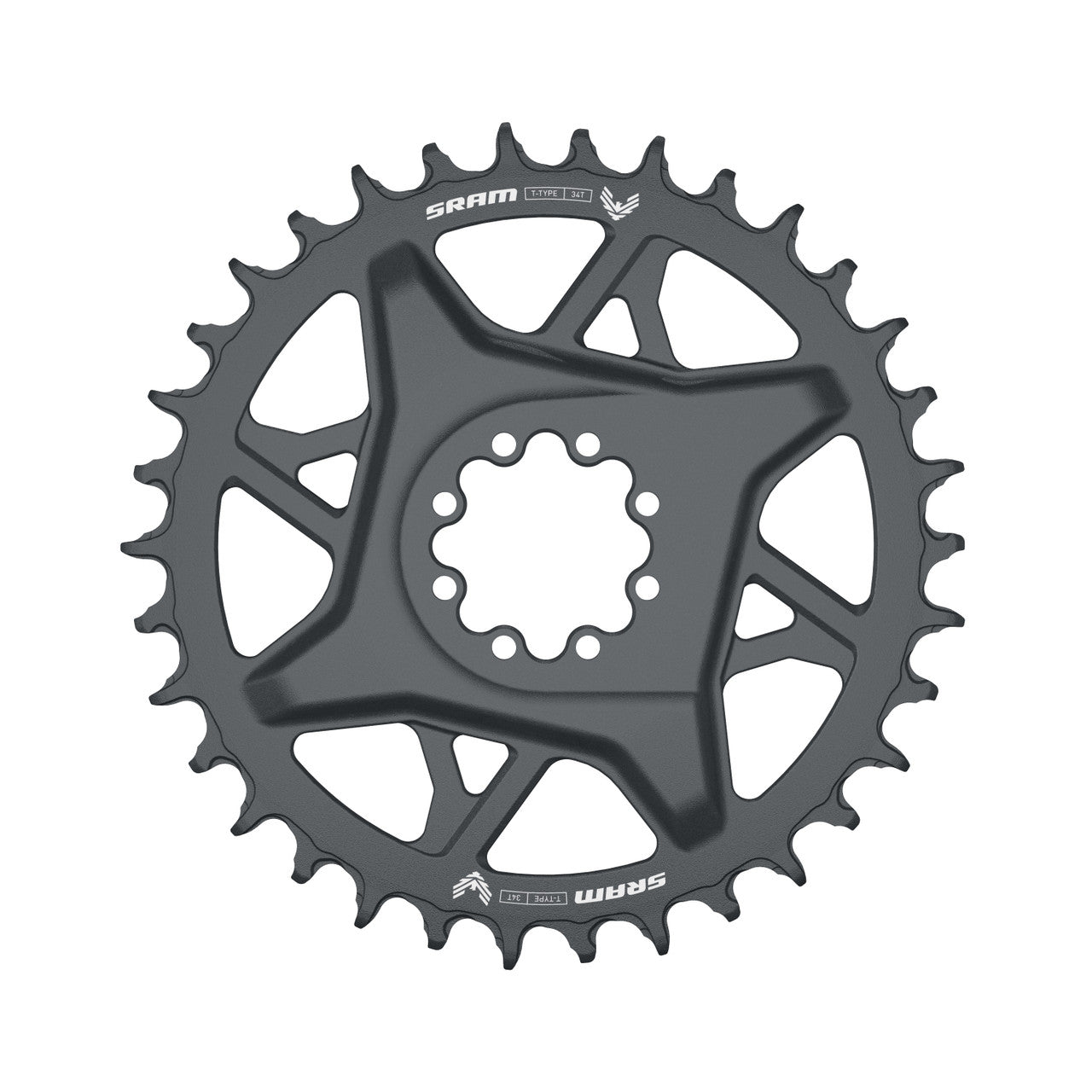 SRAM GX T-Type EAGLE BOOST 34-tooth 12V DM Offset 3mm Mono chainring Grey