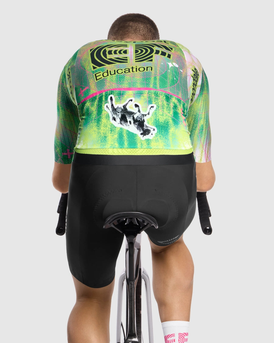 ASSOS EQUIPE RS S11 EDUCATION FIRST CLOSE ENCOUNTER Short Sleeve Jersey Green/Yellow