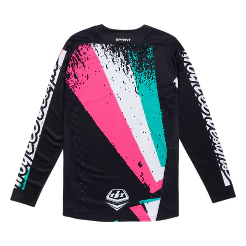 TROY LEE DESIGNS SPRINT FULL PULL Long Sleeve Jersey Black 2025