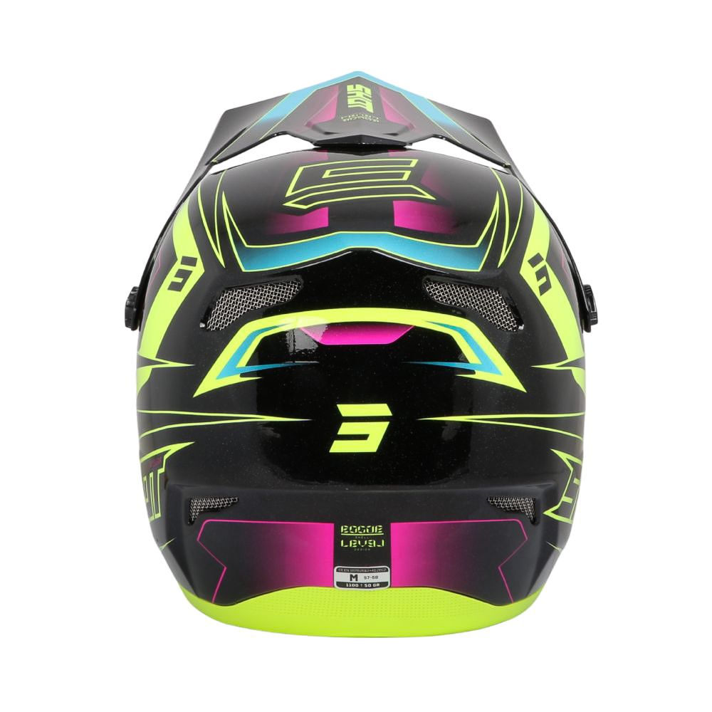 SHOT ROGUE Level BMX Helmet Neon Yellow/Pink Pearly