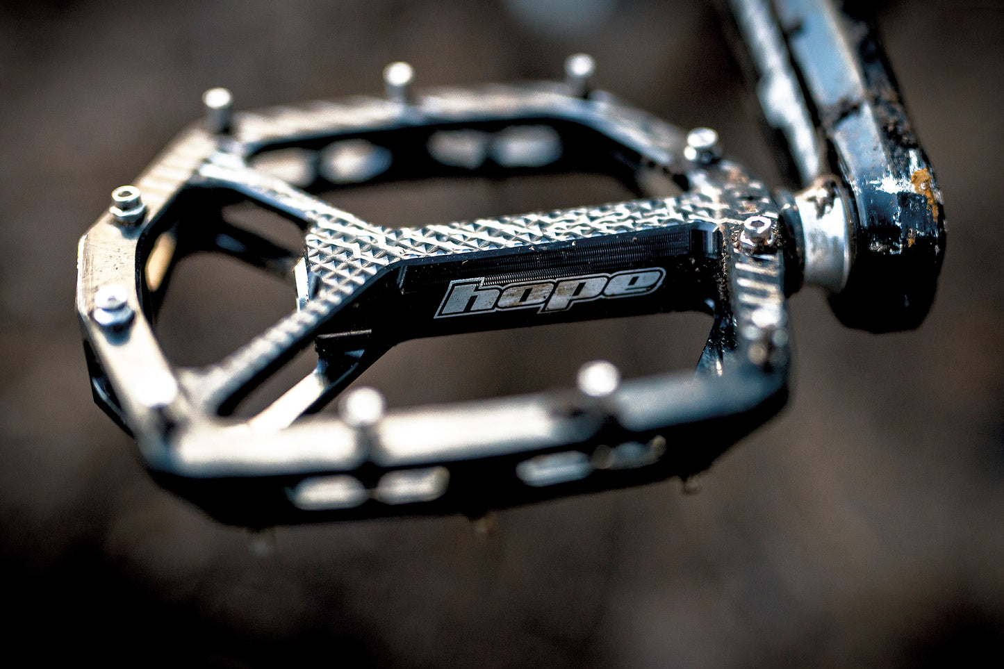HOPE F22 Orange flat pedals