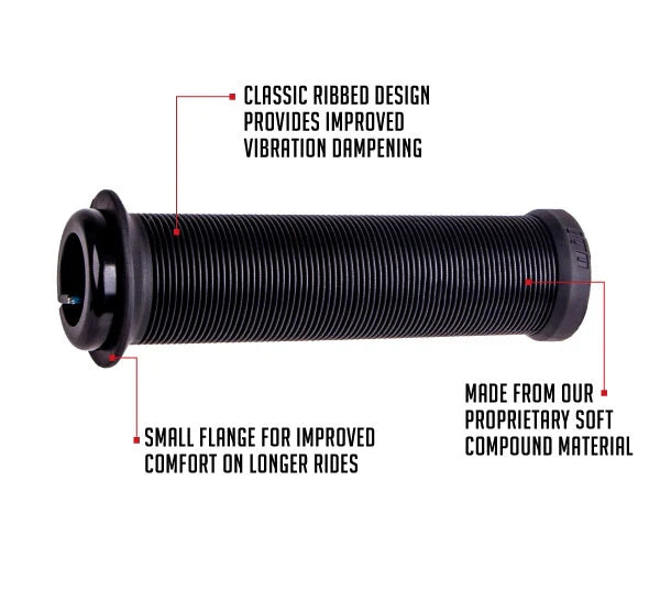 ODI LONGNECK V2.1 Lock-on grips 135 mm Black