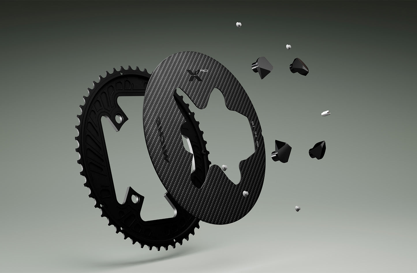 12V MICHE X2 RD R81 Outdoor Chainring for Shimano R8100 with Power Meter