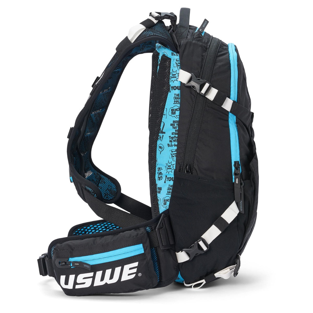 USWE FLOW 16 L Backpack with Integrated Dorsal Black/Blue