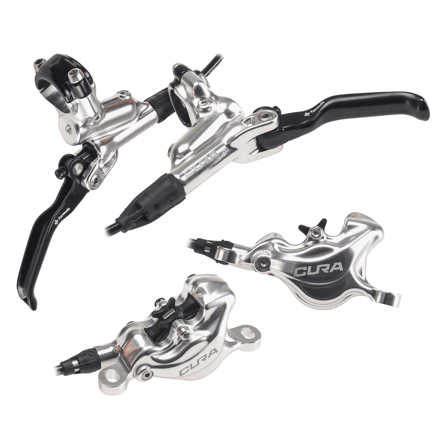 Pair of FORMULA CURA Silver brakes