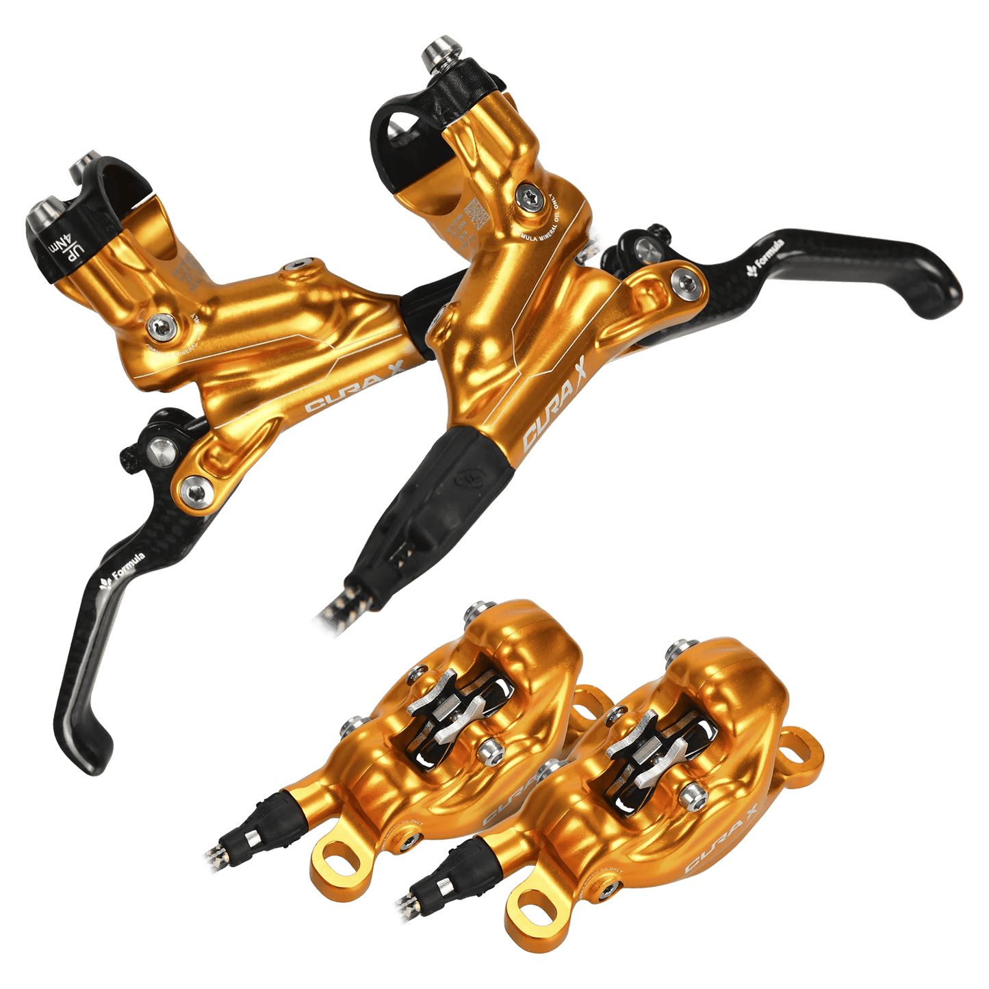 Pair of FORMULA CURA X Gold brakes