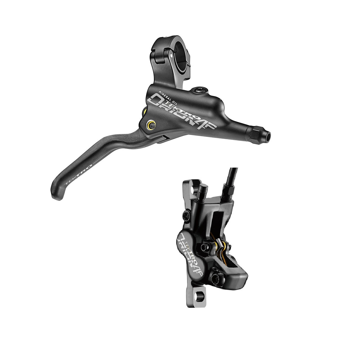 Pair of TEKTRO ORION 4P HD-M745 Black brakes