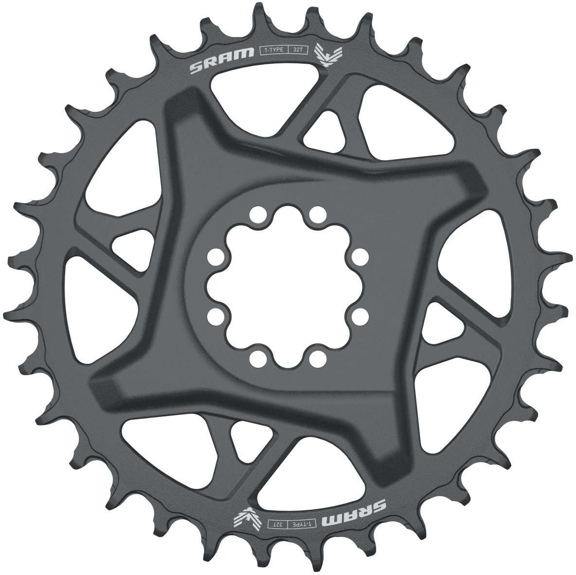 SRAM GX T-Type EAGLE BOOST 12V DM Single Chainring, 3mm Offset, Gray