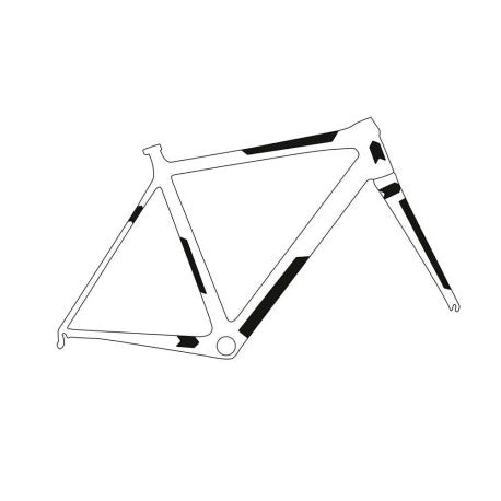 Adhesive Frame Protector ALL MOUNTAIN STYLE EXTRA Gravel/Road Sterrato Black