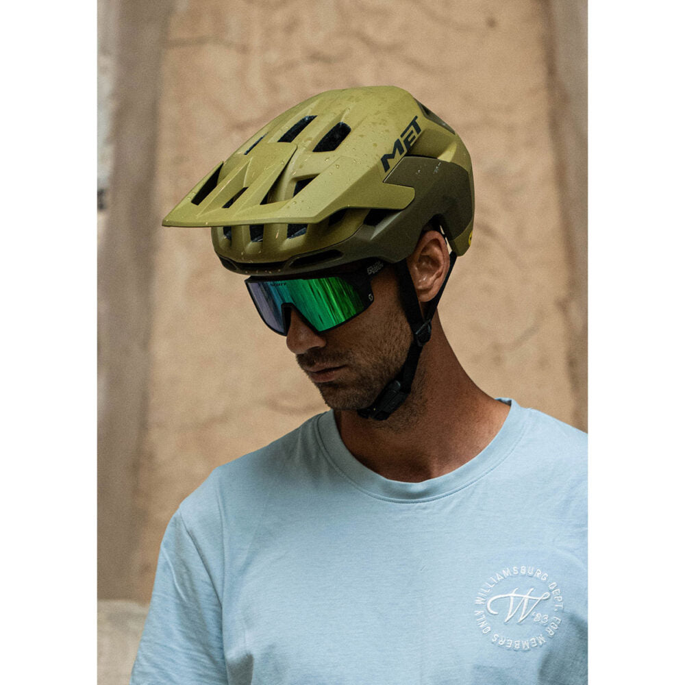 MTB Helmet MET REVO MIPS Blue/Green