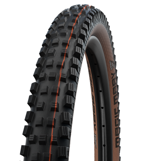 SCHWALBE MAGIC MARY 29x2.40 ADDIX SOFT SUPERGRAVITY Tubeless Ready Soft Black/Brown tire