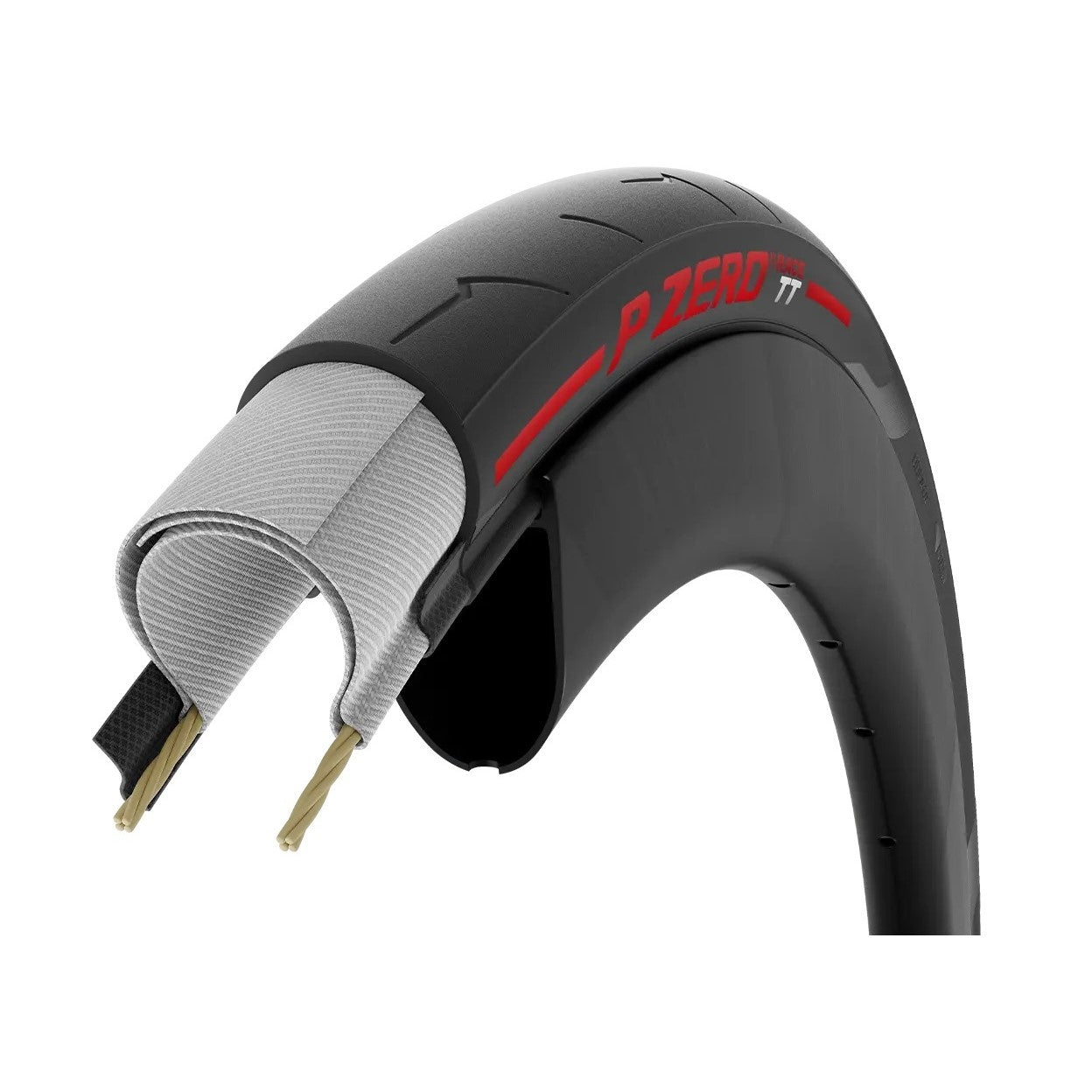 PIRELLI P ZERO Race TT 700x28 TubeType Red tire
