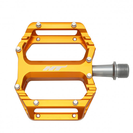 HT COMPONENTS AR09 Orange flat pedals