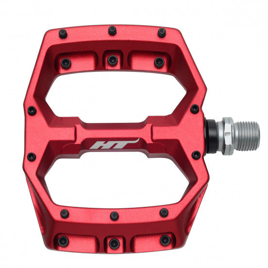 HT COMPONENTS Spider AF03 Red flat pedals