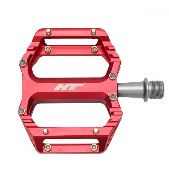 HT COMPONENTS AR09SX Red flat pedals