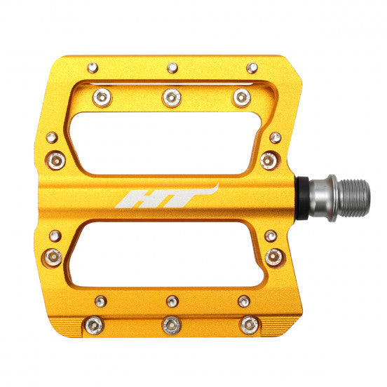 HT COMPONENTS AN14A Gold flat pedals