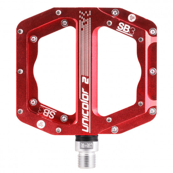 SB3 UNICOLOR 2 flat pedals Red