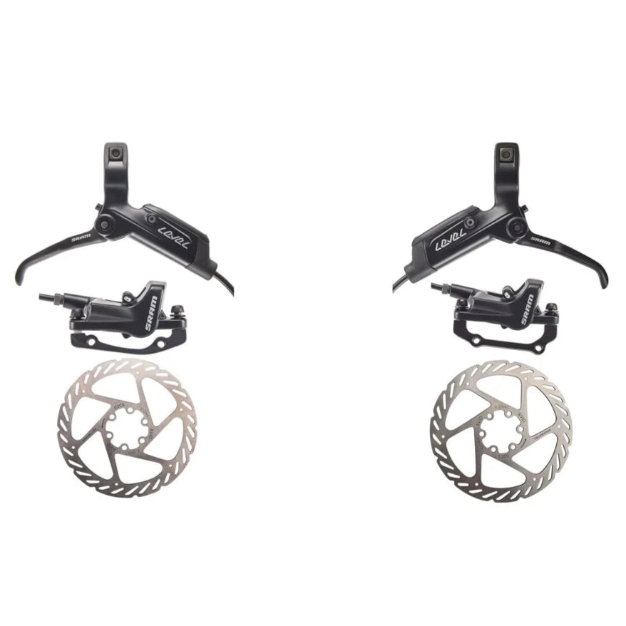 Pair of SRAM LEVEL Black Disc Brakes