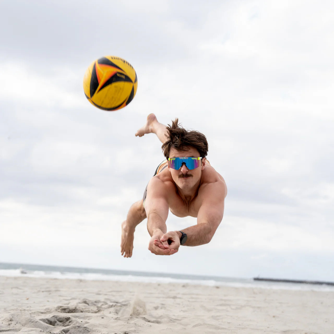 PIT VIPER THE REC BEACH ORIGINAL 2.0 NARROW HDPV Polarized Goggles Blue/Purple