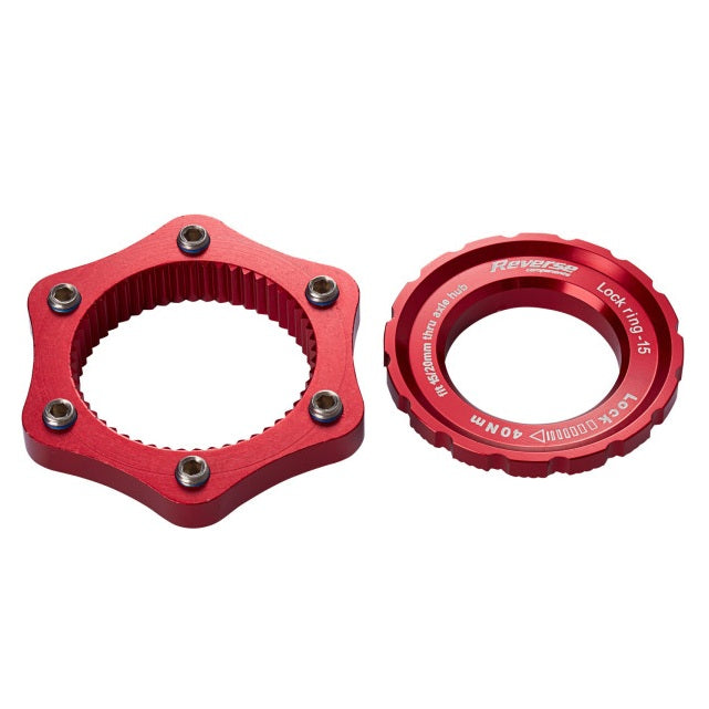 Centerlock > 6 Hole Adapter REVERSE COMPONENTS Red