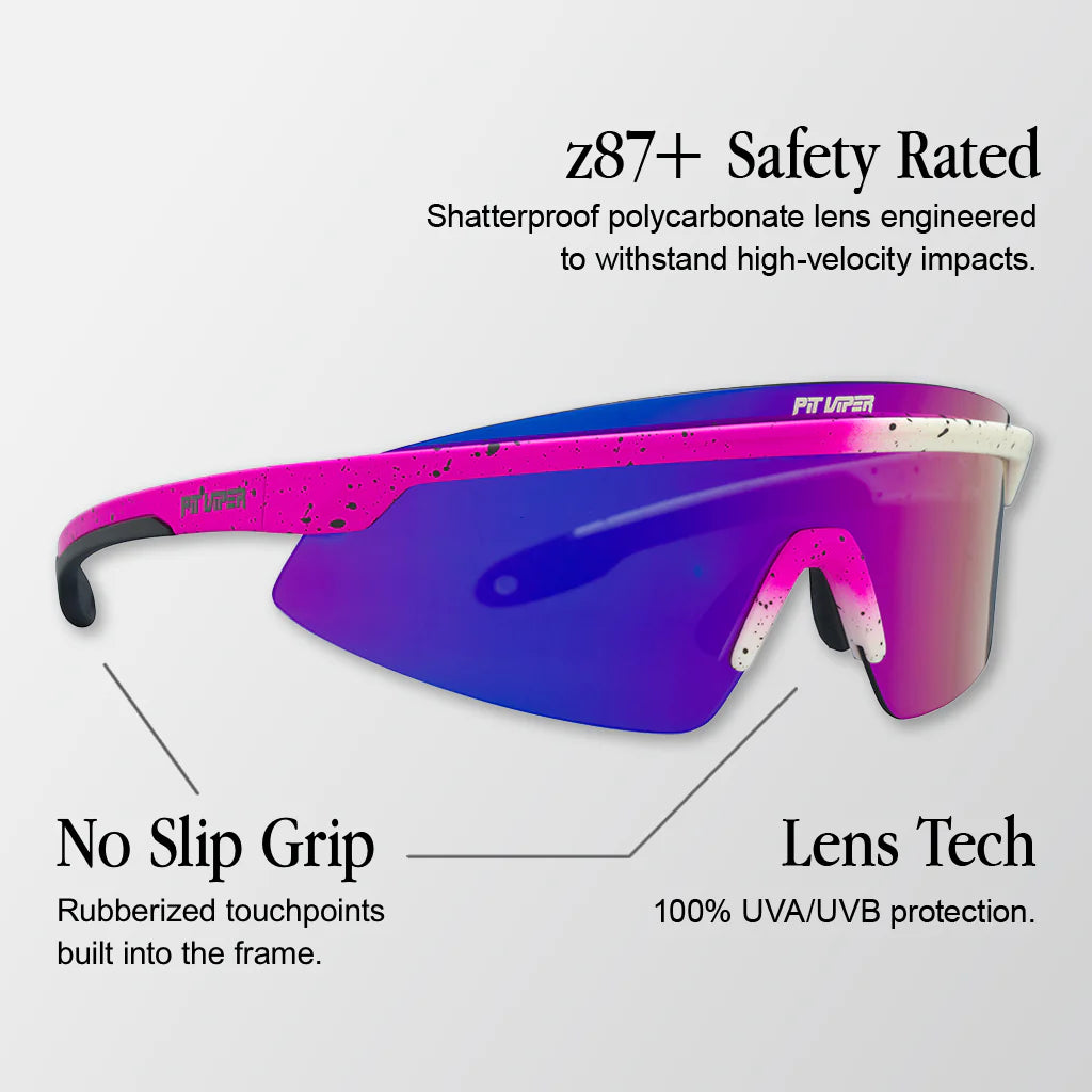 Glasses PIT VIPER THE DOMESTIQUE SKYSURFER Pink/Violet