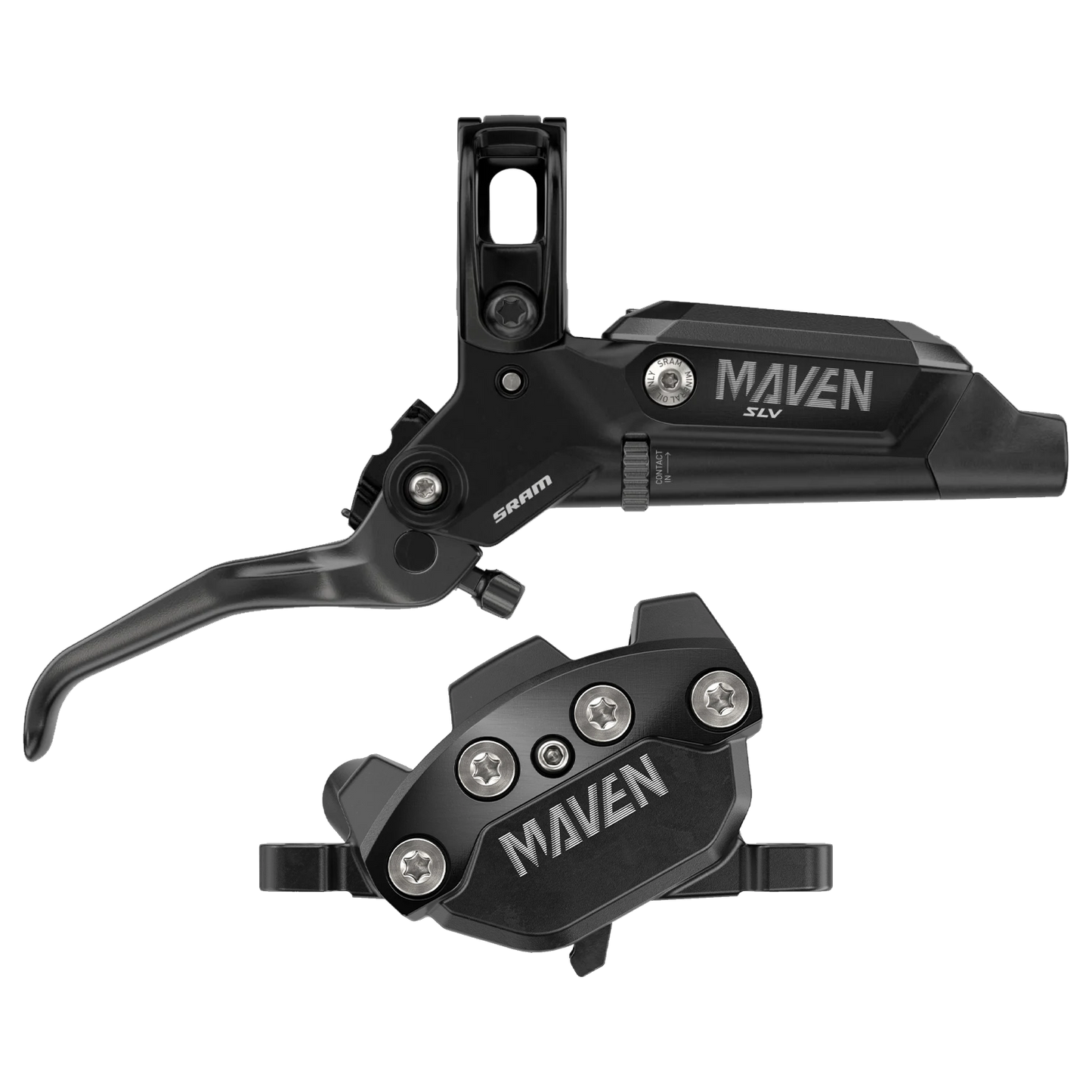 Pair of SRAM MAVEN SILVER brakes Black