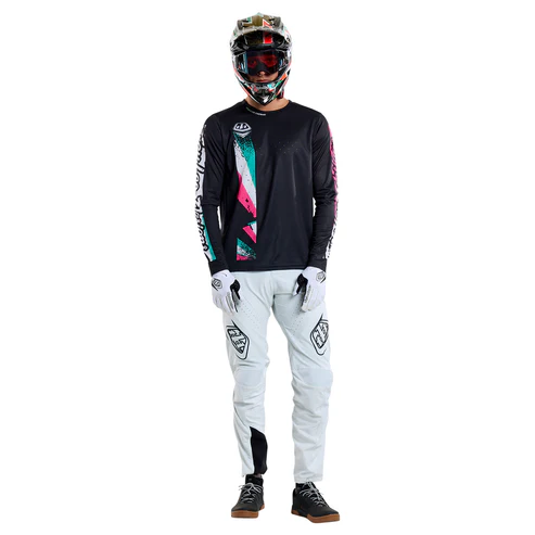 TROY LEE DESIGNS SPRINT FULL PULL Long Sleeve Jersey Black 2025