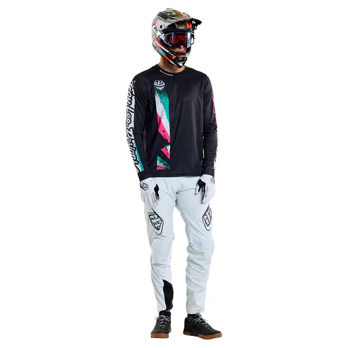 TROY LEE DESIGNS SPRINT FULL PULL Long Sleeve Jersey Black 2025