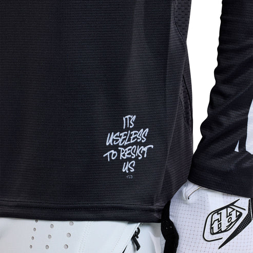 TROY LEE DESIGNS SPRINT FULL PULL Long Sleeve Jersey Black 2025