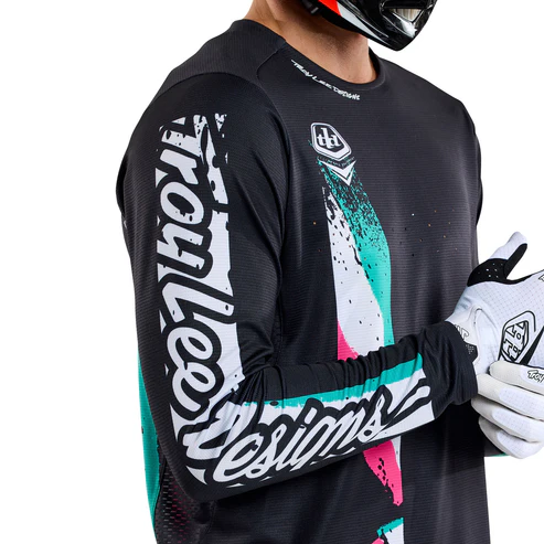 TROY LEE DESIGNS SPRINT FULL PULL Long Sleeve Jersey Black 2025