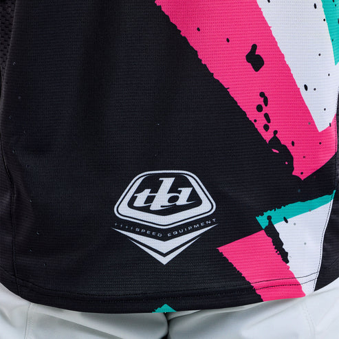 TROY LEE DESIGNS SPRINT FULL PULL Long Sleeve Jersey Black 2025