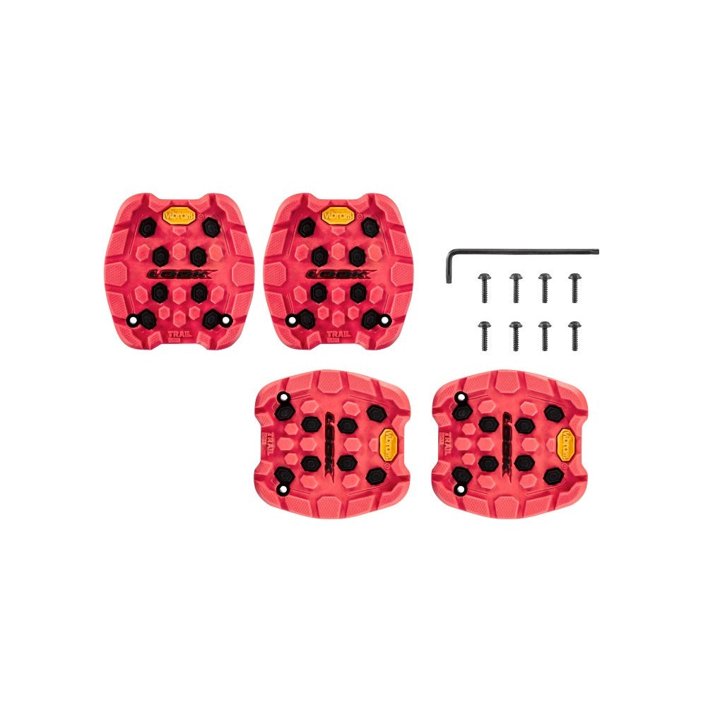 Look Trail Grip red flat pedal covers (x4)