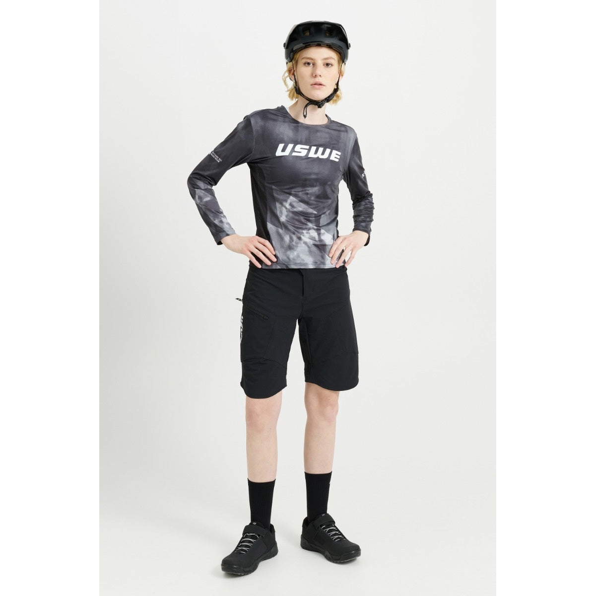 Women's USWE LUFTIG MTB Long Sleeve Jersey Black