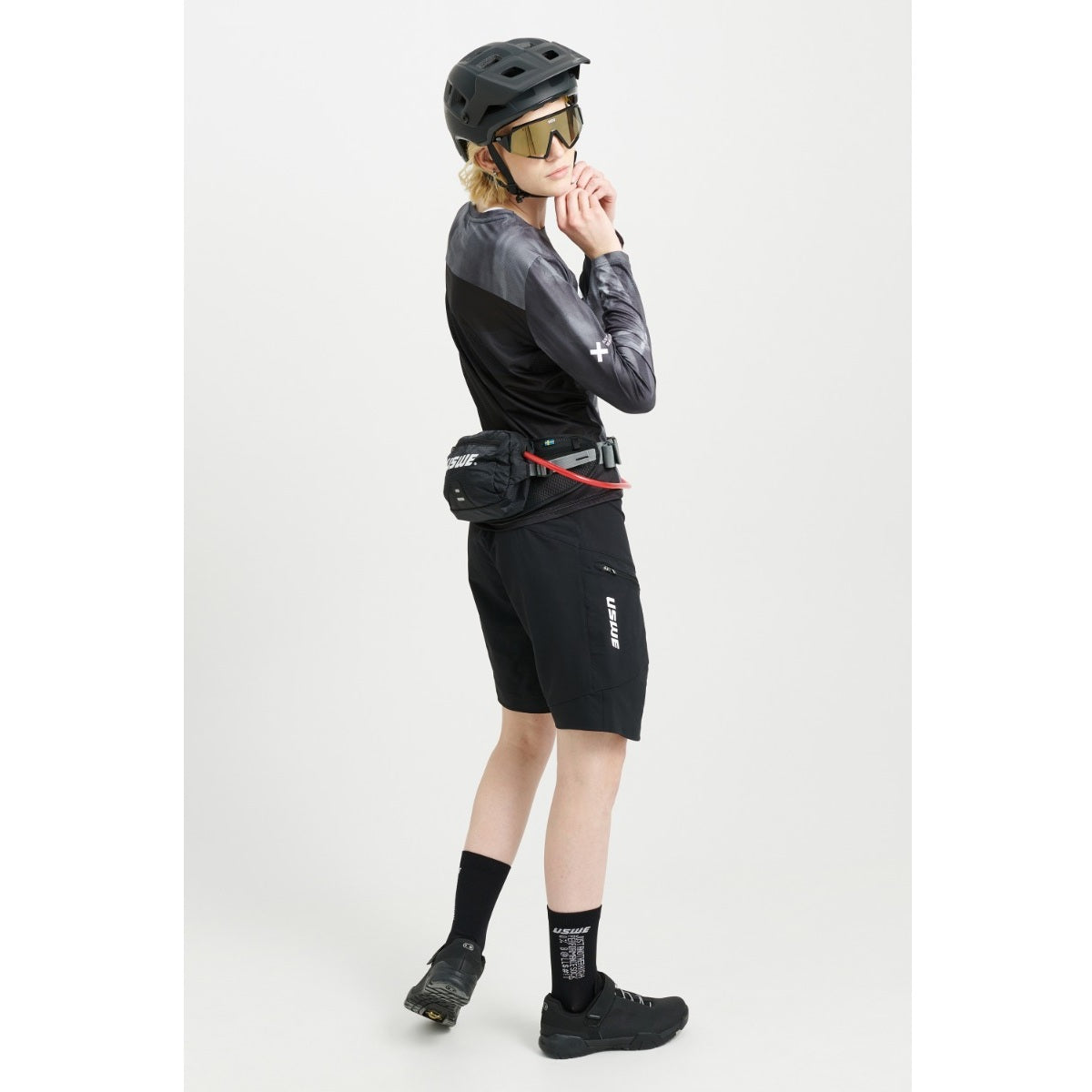 Women's USWE LUFTIG MTB Long Sleeve Jersey Black