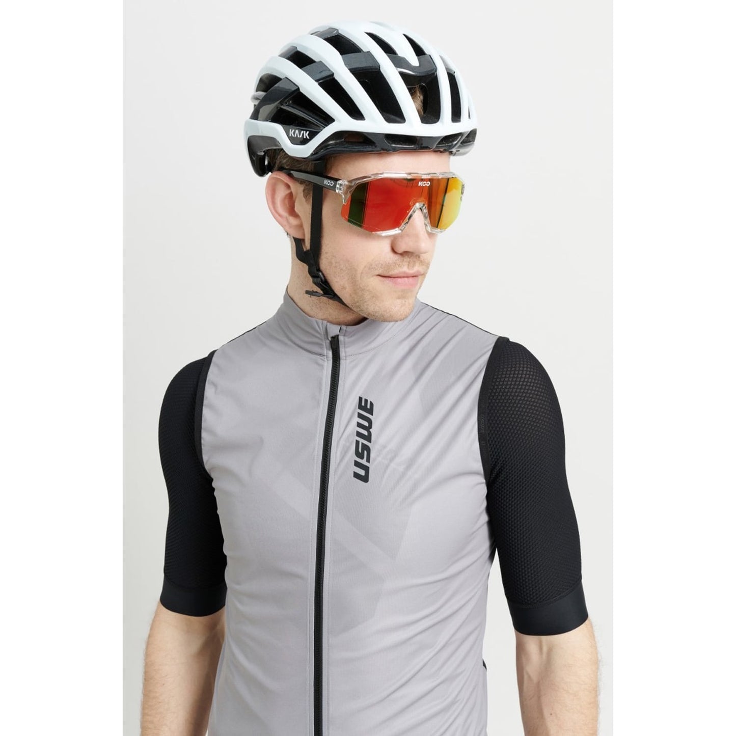 USWE WIND GRAVEL Grey Sleeveless Vest