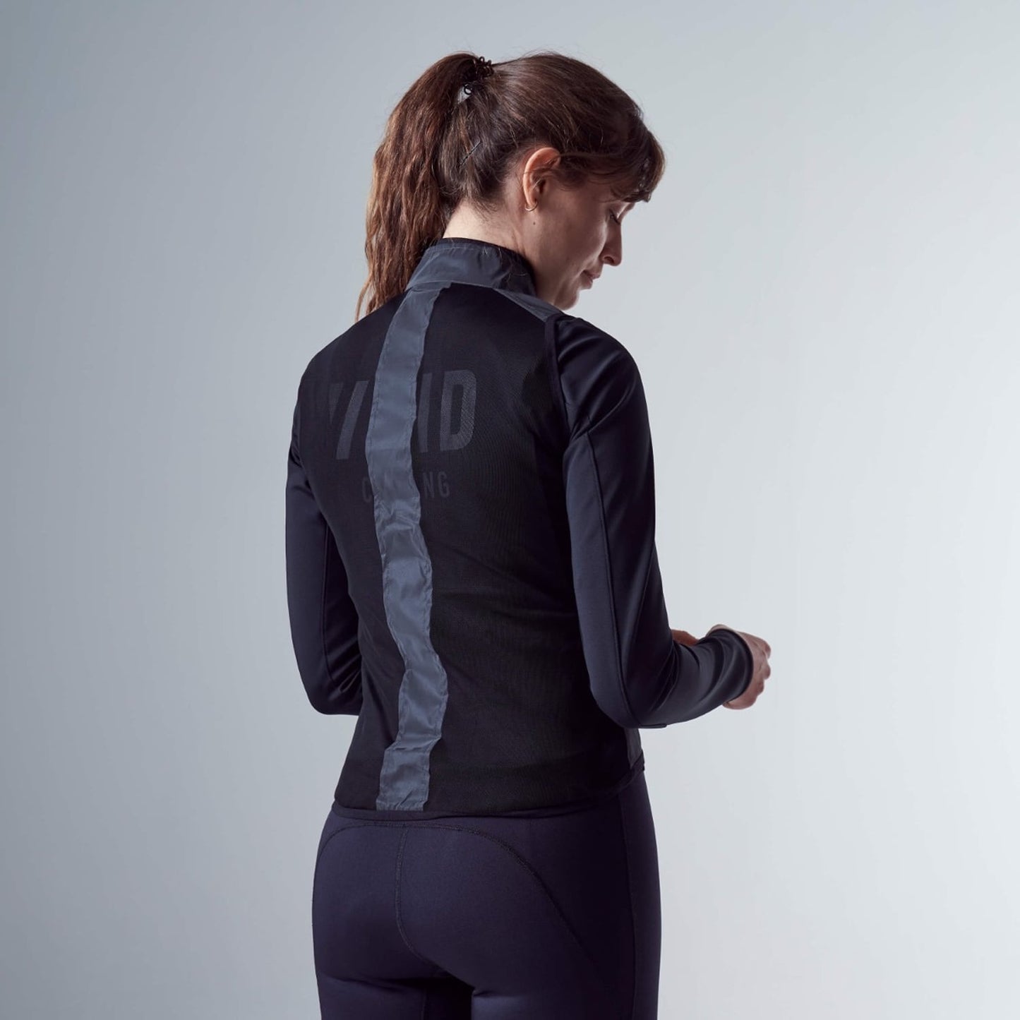 VOID REFLECTIVE Sleeveless Jacket Black