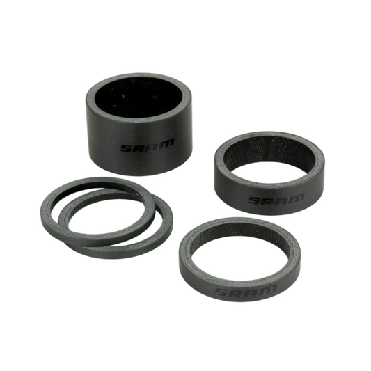 SRAM Carbon Black headset spacers