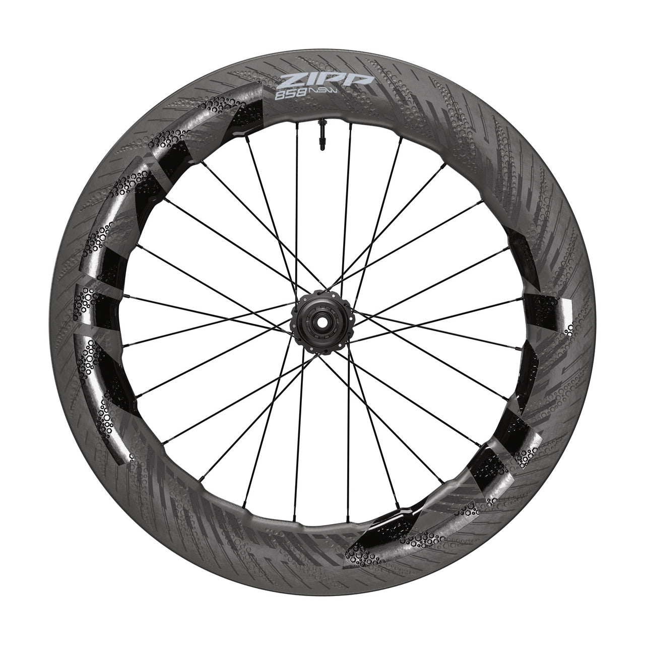 Pair of ZIPP 858 NSW DISC wheels Tubeless Ready (Center Lock)