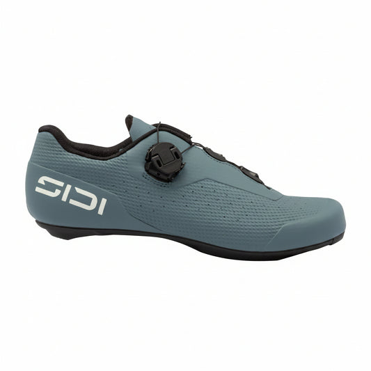 Sidi Fast 3 road shoes storm grey and ice white, outer profile view